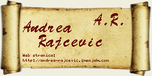 Andrea Rajčević vizit kartica